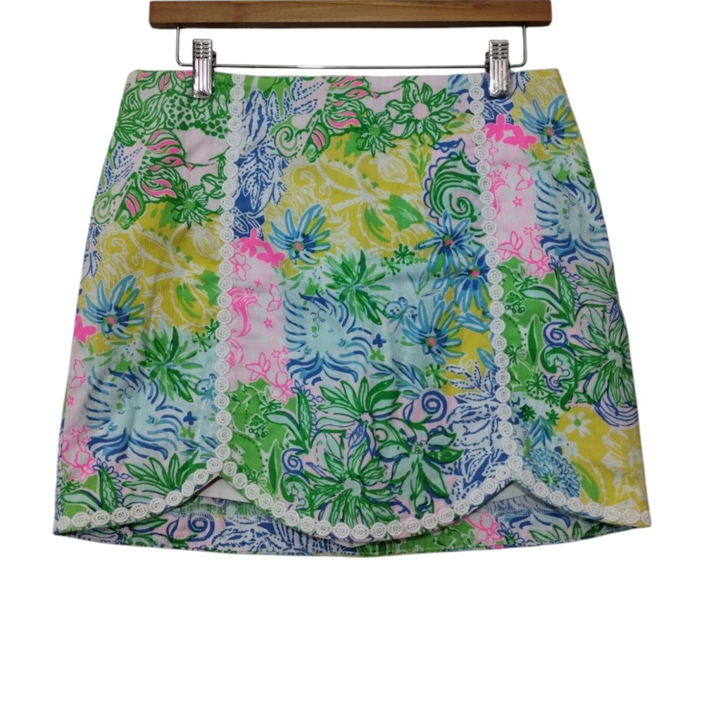 Lilly Pulitzer Women's Cheek to Cheek Patty Floral Skort Skirt Size 4 Multi